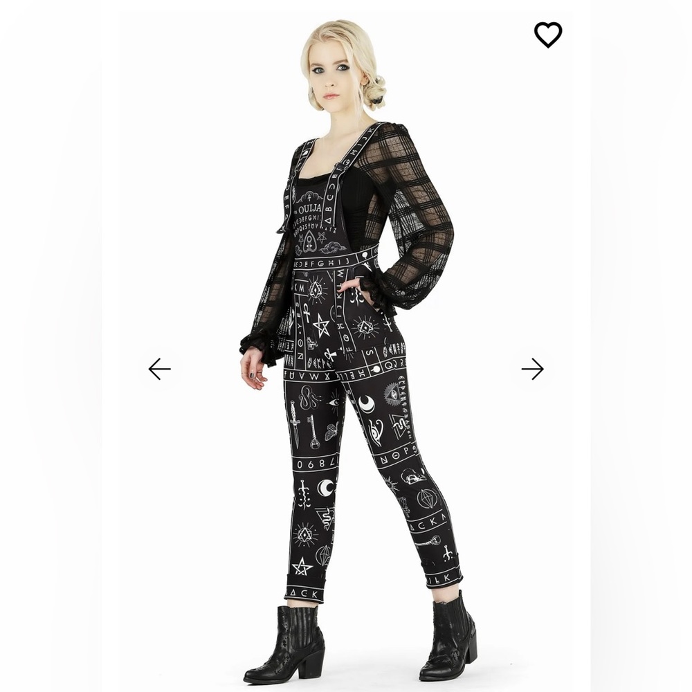 Blackmilk Ouija Board Overalls
